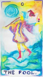 The Fool - Tarot in Watercolor by Gwendolyn Womack, author of The Fortune Teller